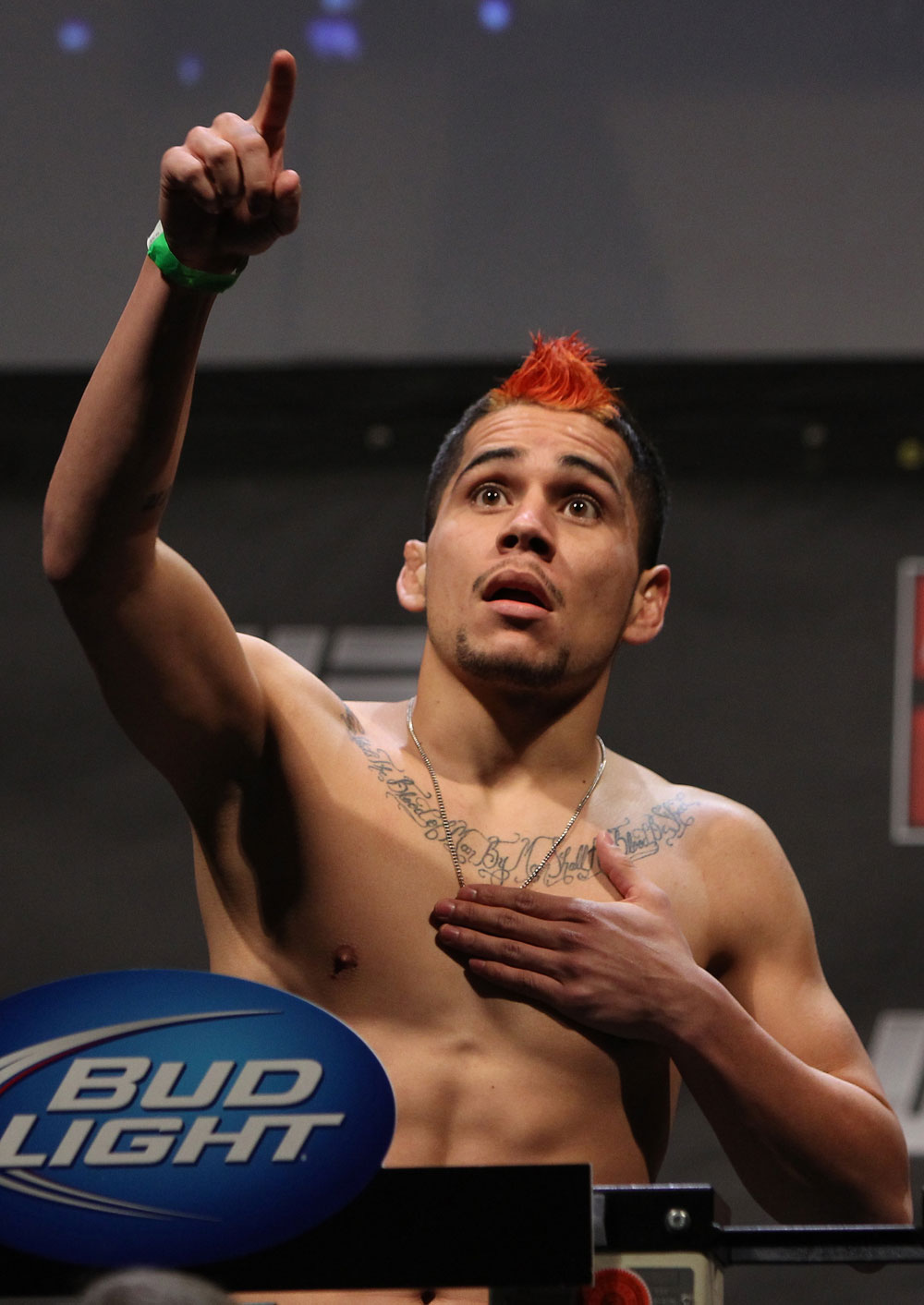 NASHVILLE, TN - JANUARY 19: Joseph Sandoval weighs in during the UFC on FX official weigh in at Bridgestone Arena on January 19, 2012 in Nashville, Tennessee. (Photo by Josh Hedges/Zuffa LLC/Zuffa LLC via Getty Images)