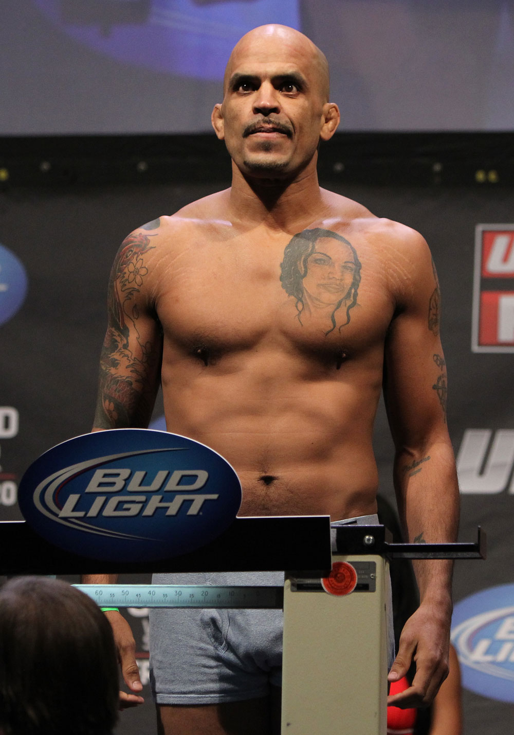 NASHVILLE, TN - JANUARY 19: Jorge Rivera weighs in during the UFC on FX official weigh in at Bridgestone Arena on January 19, 2012 in Nashville, Tennessee. (Photo by Josh Hedges/Zuffa LLC/Zuffa LLC via Getty Images)