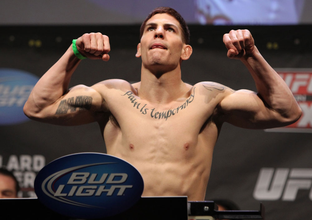 NASHVILLE, TN - JANUARY 19: Jared Papazian weighs in during the UFC on FX official weigh in at Bridgestone Arena on January 19, 2012 in Nashville, Tennessee. (Photo by Josh Hedges/Zuffa LLC/Zuffa LLC via Getty Images)