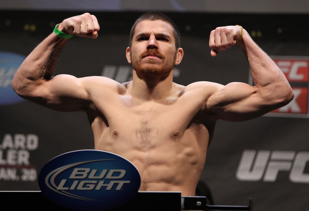 NASHVILLE, TN - JANUARY 19: Jim Miller weighs in during the UFC on FX official weigh in at Bridgestone Arena on January 19, 2012 in Nashville, Tennessee. (Photo by Josh Hedges/Zuffa LLC/Zuffa LLC via Getty Images)