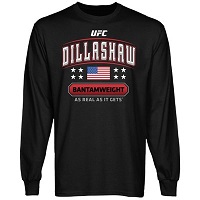 UFC TJ Dillashaw Proud Fighter Long Sleeve T-Shirt - Black