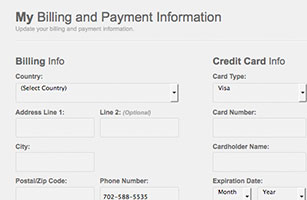 Edit Your Payment Information