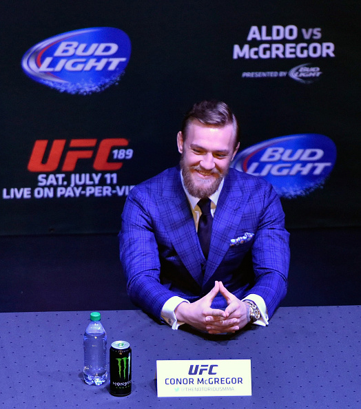 McGregor smirks at NY press conference