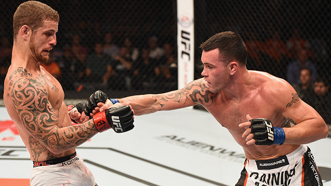 Covington (right) victorious over Silva