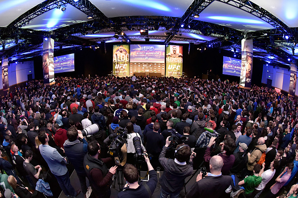 DUBLIN, IRELAND - MARCH 31: A general view during the UFC 189 World Championship Fan Event on March 31, 2015 in Dublin, Ireland. (Photo by Jeff Bottari/Zuffa LLC/Zuffa LLC via Getty Images)