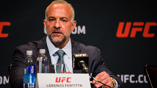 Fertitta speaks at UFC Press Event