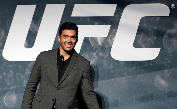 LAS VEGAS, NEVADA - NOVEMBER 17: UFC middleweight Lyoto Machida interacts with the crowd during the UFC Time Is Now press conference at The Smith Center for the Performing Arts on November 17, 2014 in Las Vegas, Nevada. (Photo by Jeff Bottari/Zuffa LLC/Zuffa LLC via Getty Images)