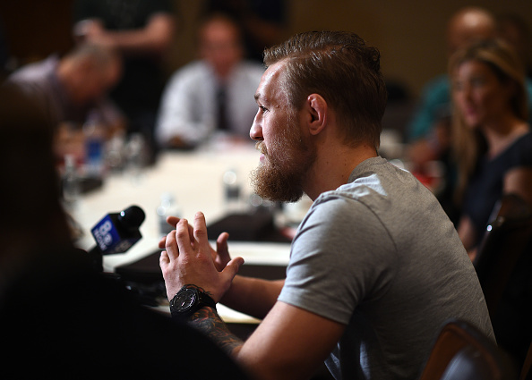 McGregor at UFC 189 World Tour media day in Las Vegas