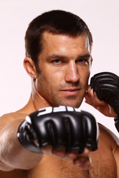 DULUTH, GA - JANUARY 15: Luke Rockhold poses for a portrait following his victory against Costas Philippou during the UFC Fight Night event inside The Arena at Gwinnett Center on January 15, 2014 in Duluth, Georgia. (Photo by Mike Roach/Zuffa LLC/Zuffa LLC via Getty Images)