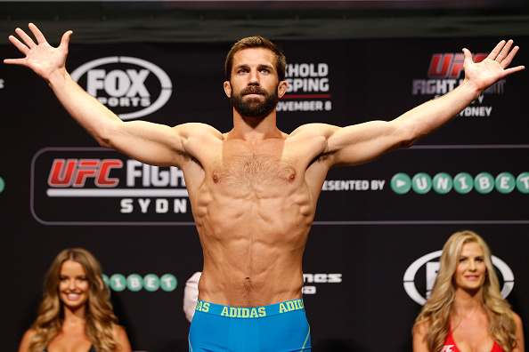 SYDNEY, AUSTRALIA - NOVEMBER 07: Luke Rockhold of the United States weighs in during the UFC Fight Night weigh-in at the Allphones Arena on November 7, 2014 in Sydney, Australia. (Photo by Josh Hedges/Zuffa LLC/Zuffa LLC via Getty Images)