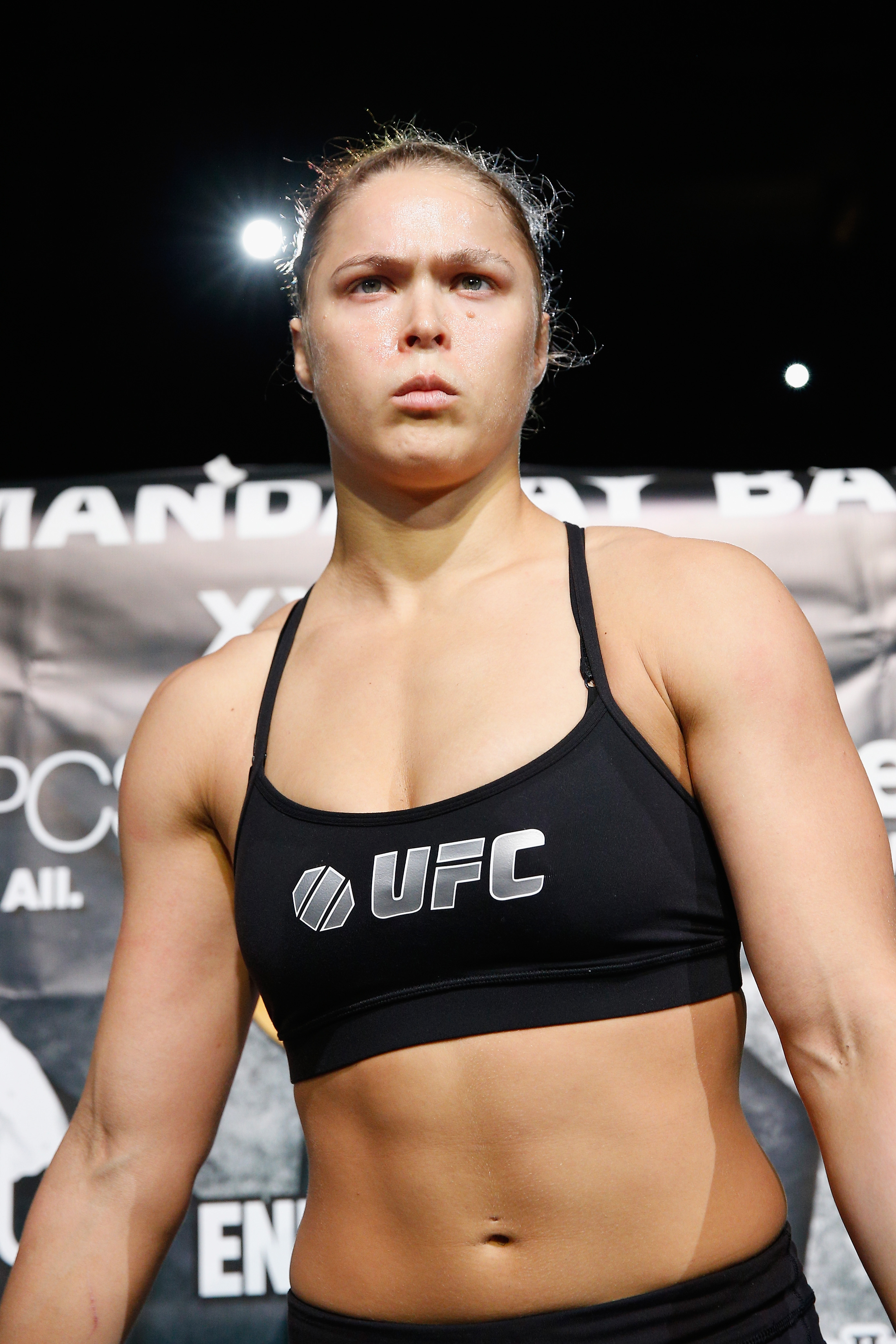 Ronda Rousey prepares for her championship fight with Alexis Davis at UFC 175