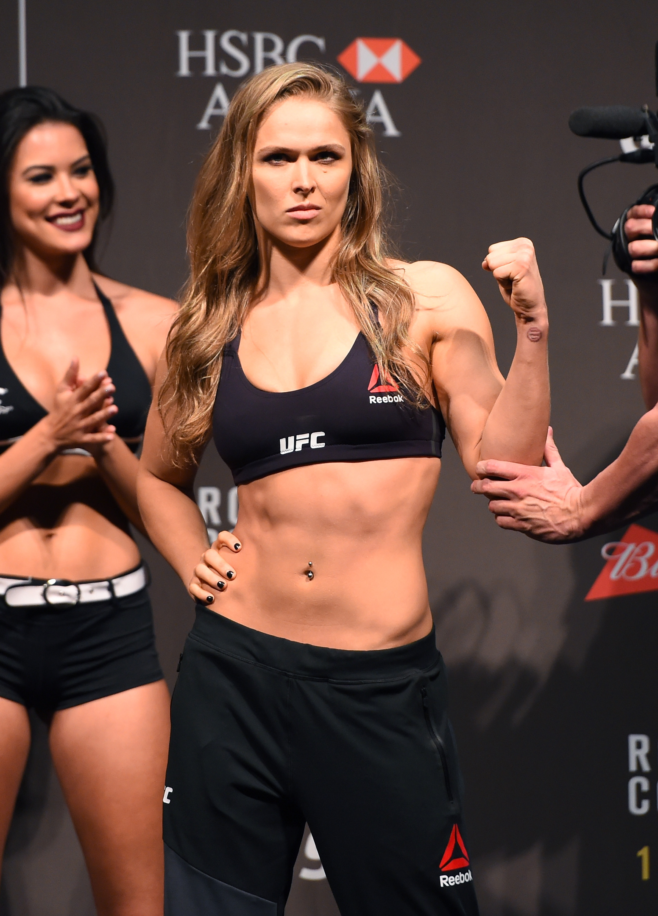 Ronda Rousey shapes up for a fight in Brazil.